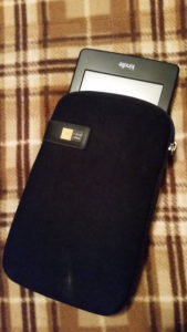 A Kindle in its case