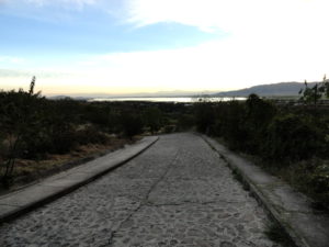 Guachimontones roadway to ruins