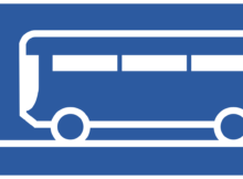 bus in blue