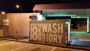 Rear shot of Revolution Wash & Dry launderette