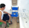 Go-Anywhere commode, shower 'n' tub chair (CST) setup in tub