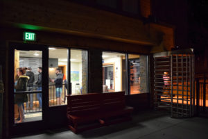 The indoor entrance and turnstile exit of LHS