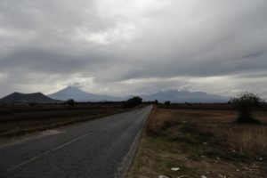 A dark highway in Mexico